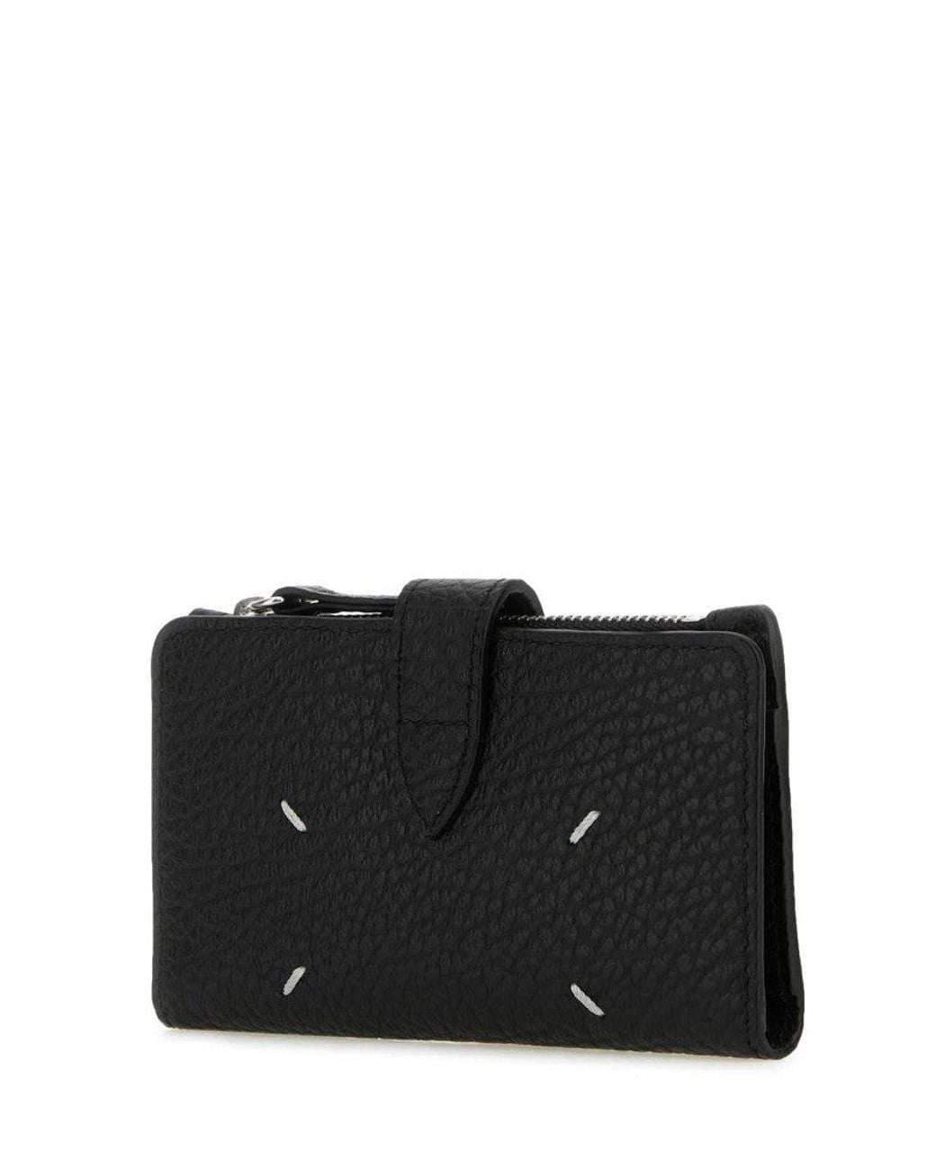 Maison Margiela Black Signature Four Stitch Wallet