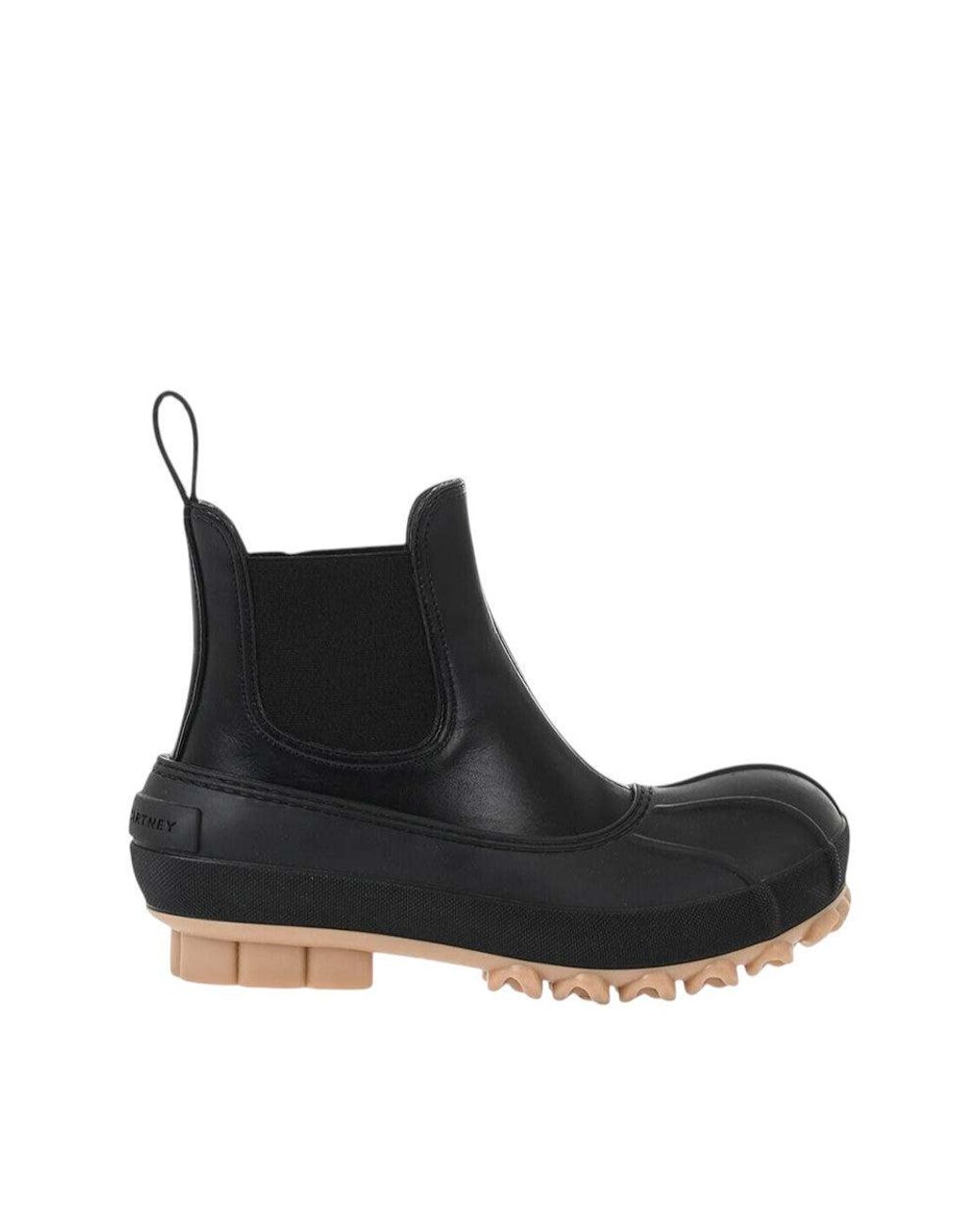 Stella McCartney Black Leather Chelsea Boots