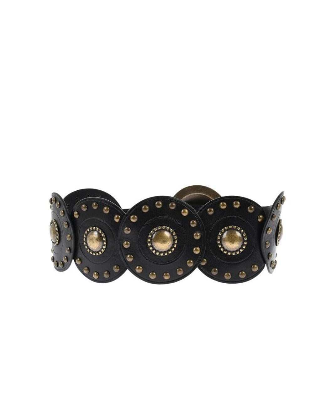DSquared² Black Oversized Studded Belt