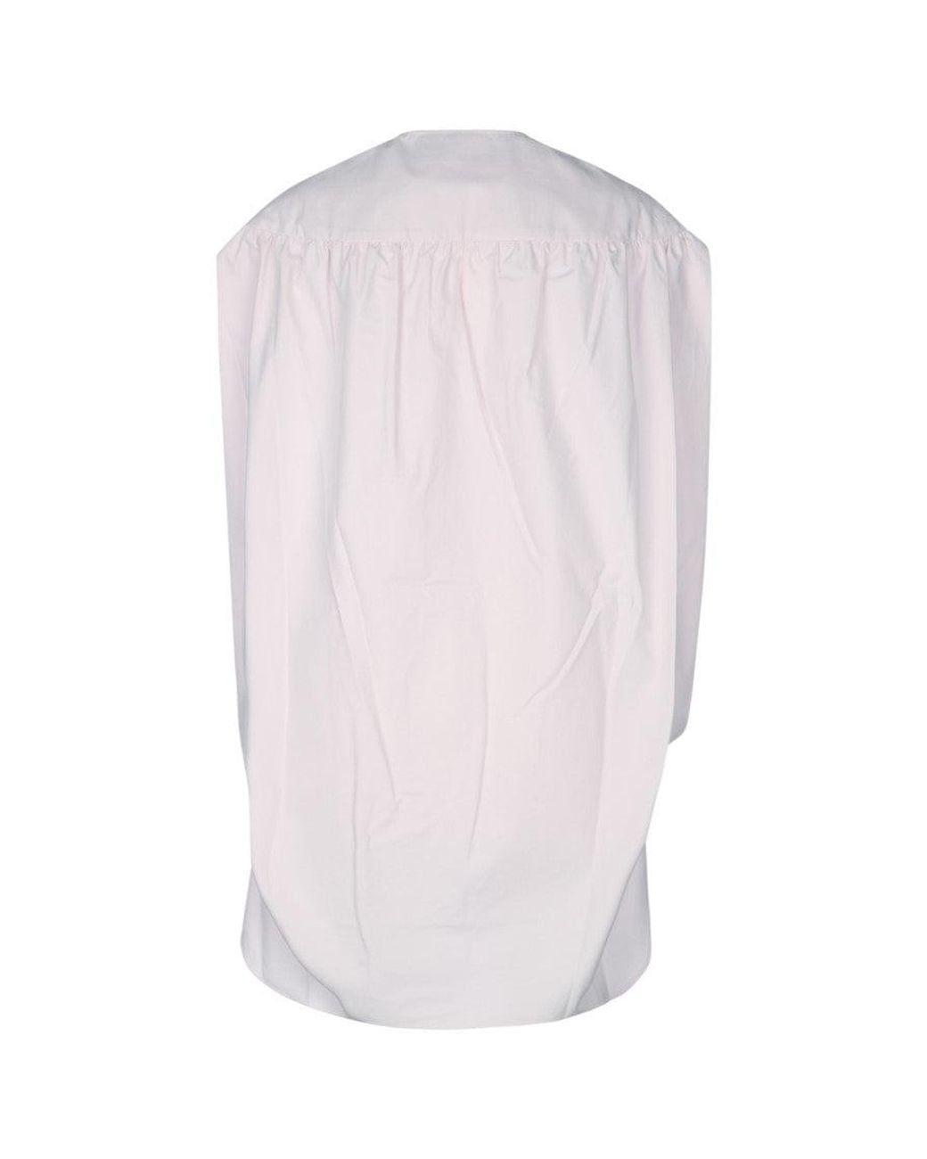 Jacquemus White Light Crew Neck Mini Dress