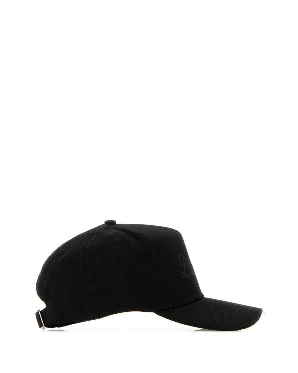 DSquared² Black Dsquared Cotton Baseball Cap for men