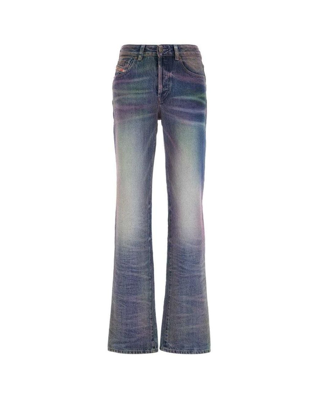DIESEL Blue Bootcut Mid Rise Jeans