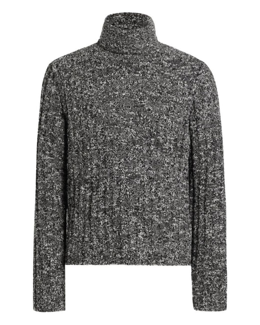 Dolce & Gabbana Gray Blackwhite Turtle Neck Sweater for men