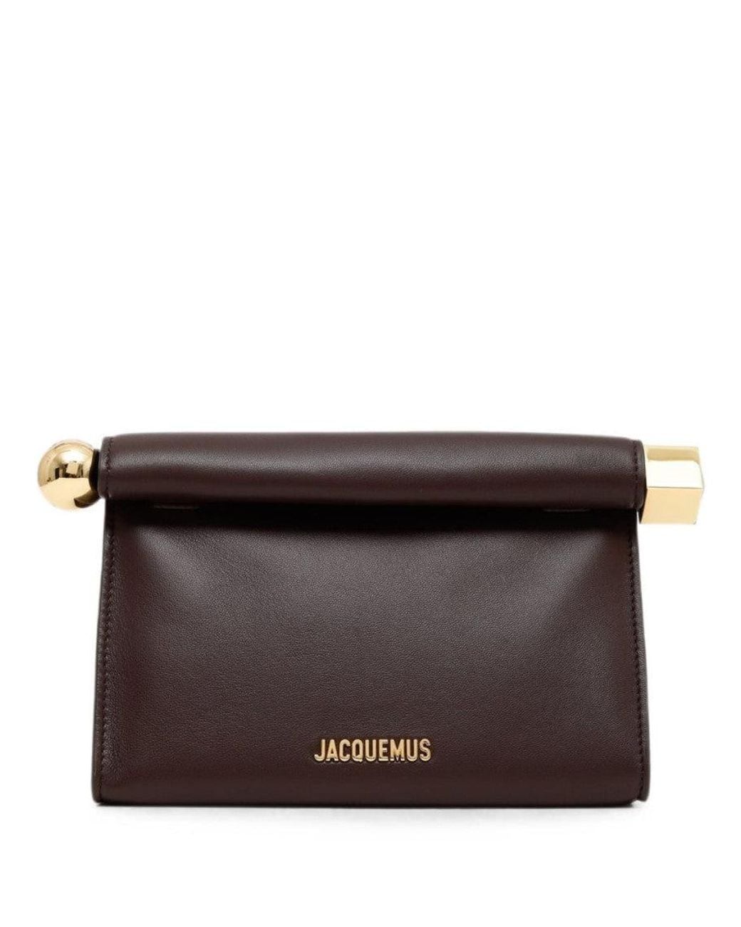 Jacquemus Brown Rond Carre Clutch