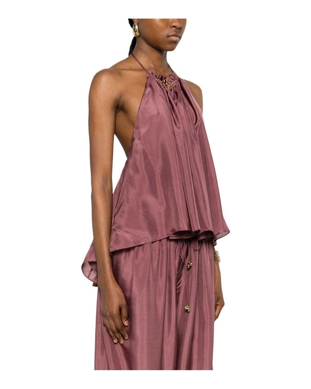Zimmermann Red Halter Neck Top