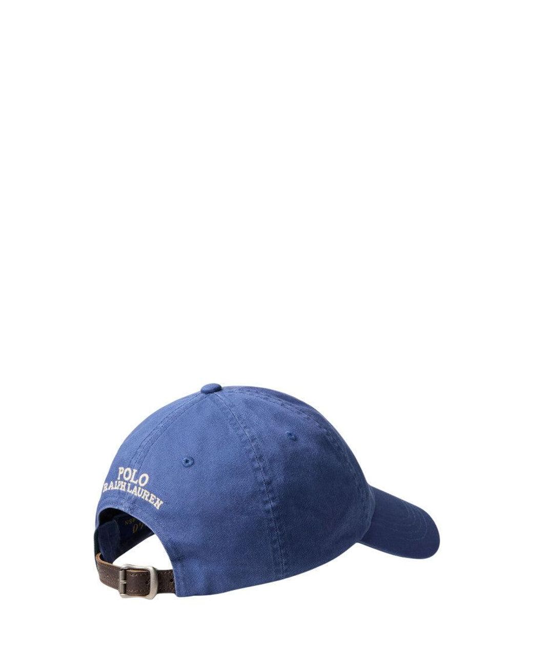 Polo Ralph Lauren Blue Polo Bear Embroidered Baseball Cap for men