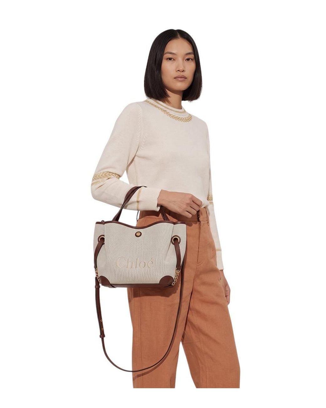 Chloé Metallic Clover Small Tote