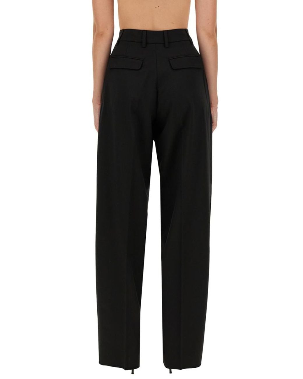 THE LATEST Black Regular Pleated Pants