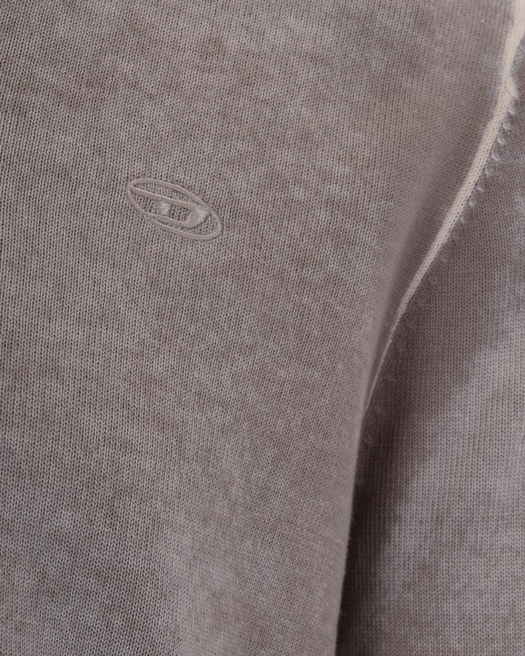 DIESEL Gray Shirt Collar Polos for men