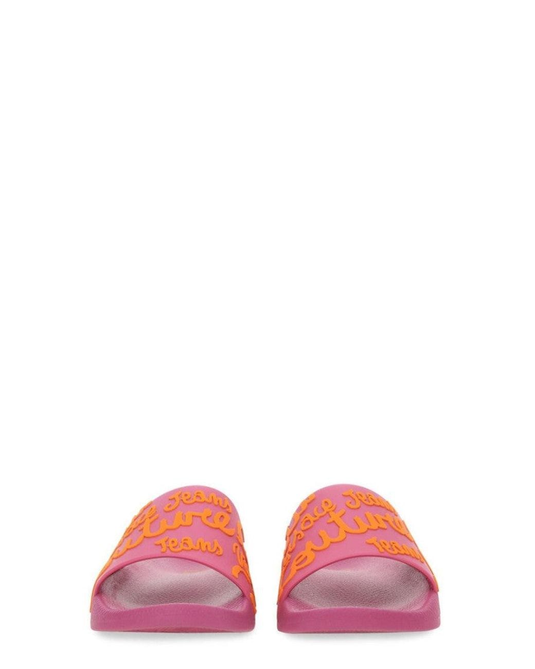 Versace Jeans Couture Pink Logo Slides