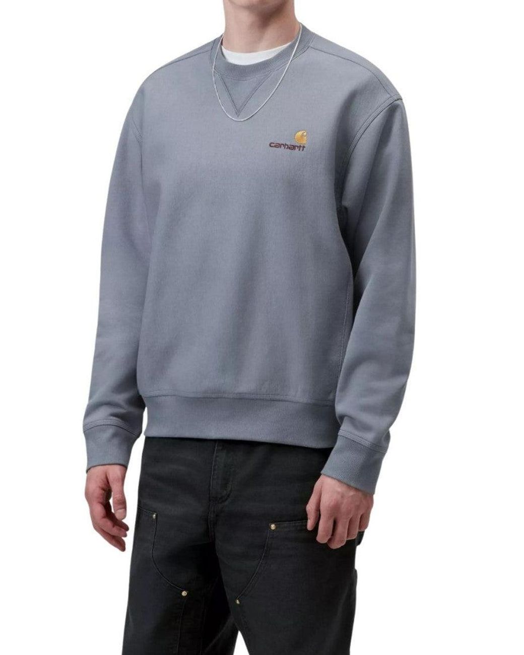 Carhartt Gray Crew Neck Sweatshirt for men