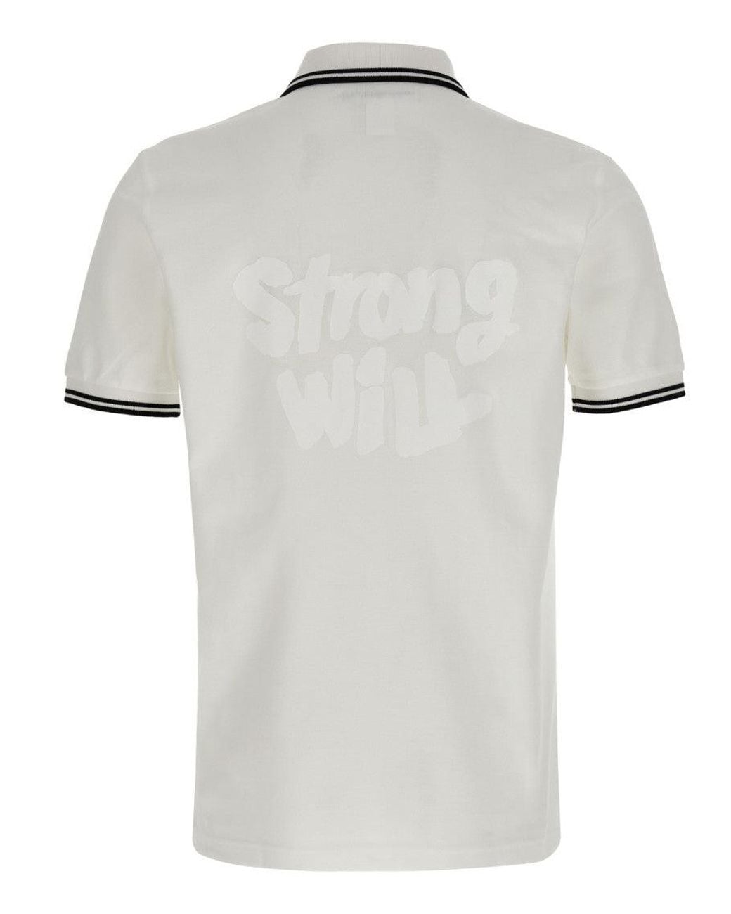Comme des Garçons White Logo Patch Polo for men