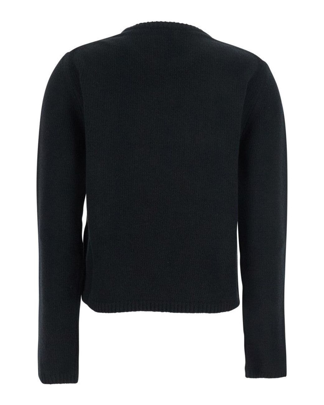 Moncler Black Crew Neck Sweater