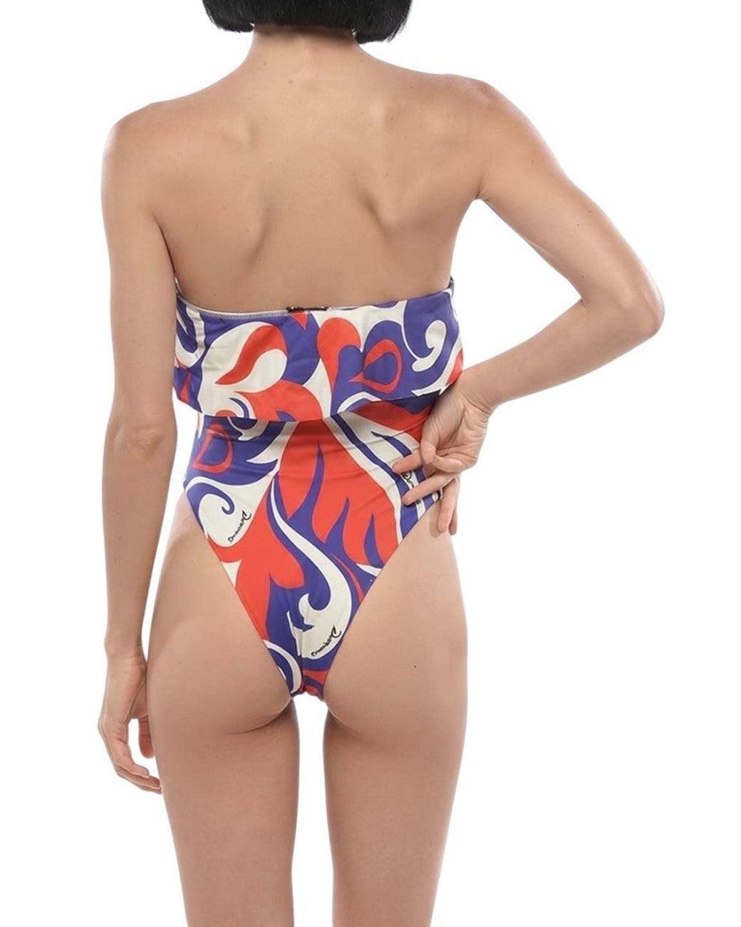 DSquared² Multicolor Abstract Swimwear