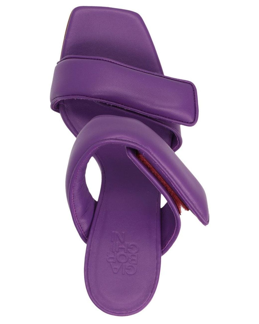 Gia Borghini Purple Slip-On Heels