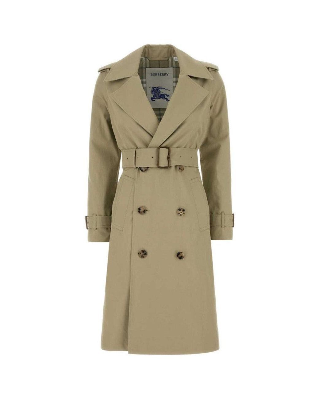 Burberry Green Long Trench Coat