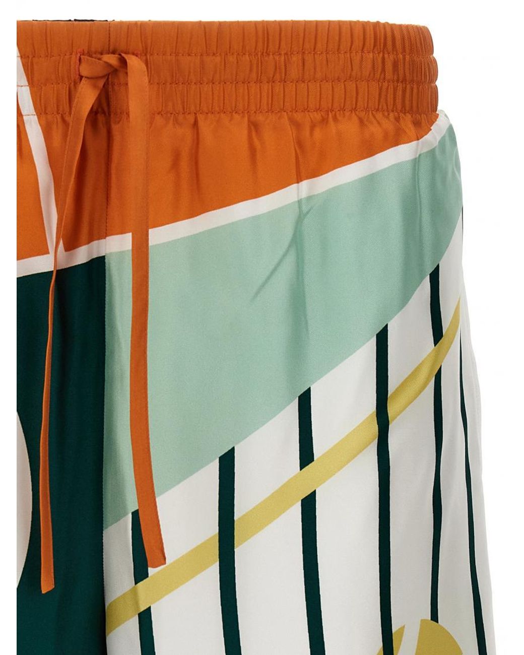 Casablanca Green Printed Bermuda Shorts for men
