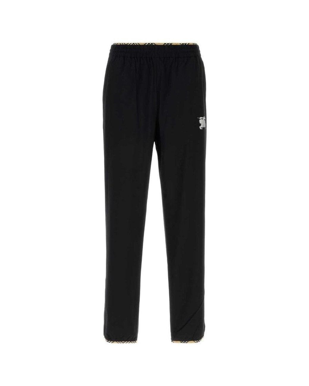 Burberry Black Regular Track Pants for men