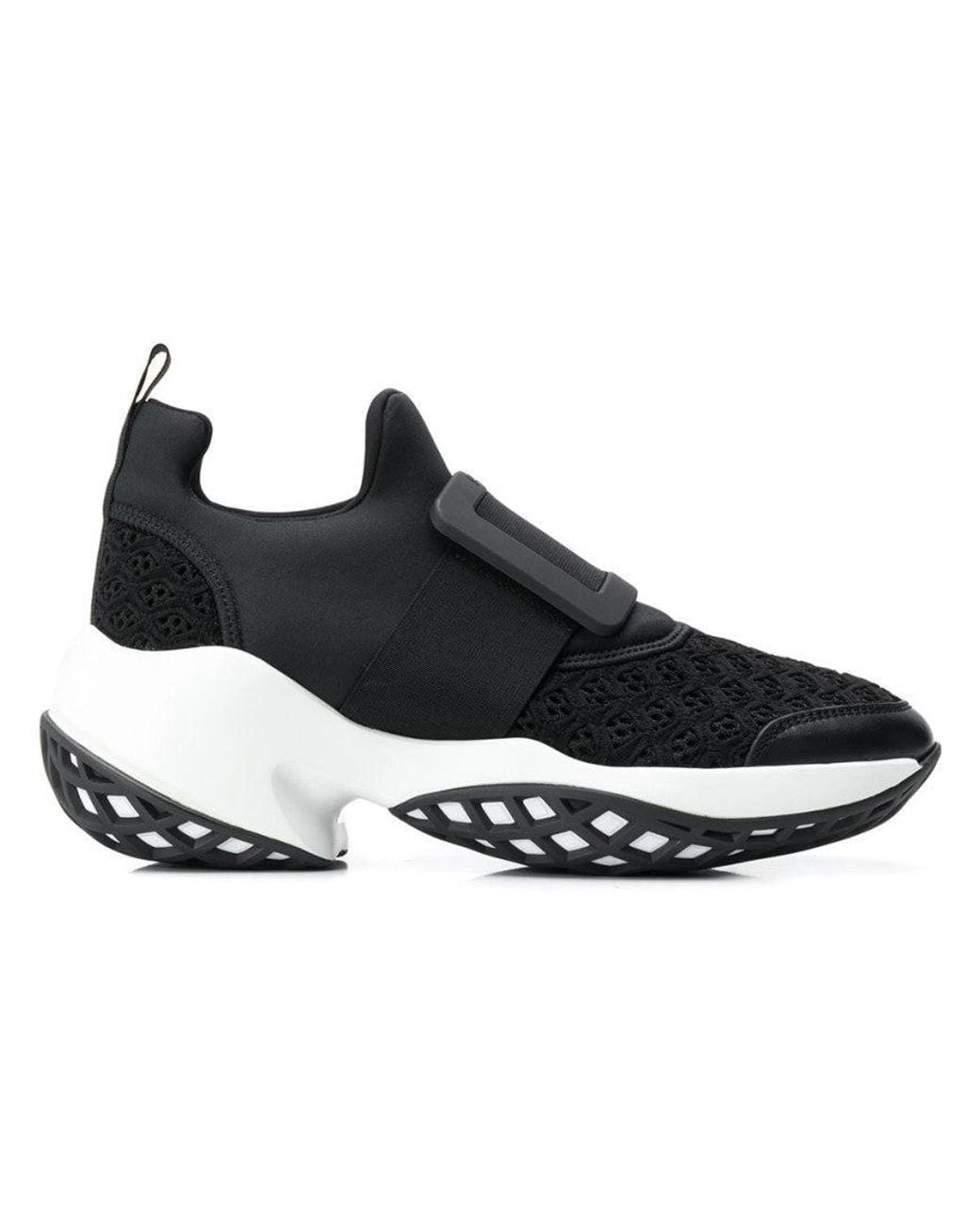 Roger Vivier Black Slip On Sneakers