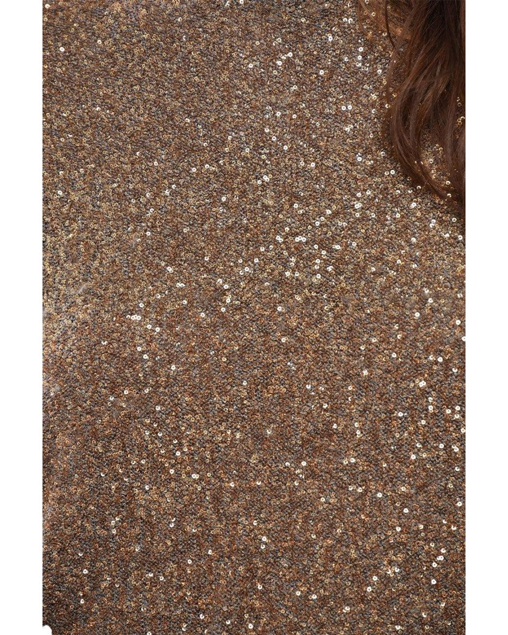 Stella McCartney Brown Embellished Crew Neck Sweater