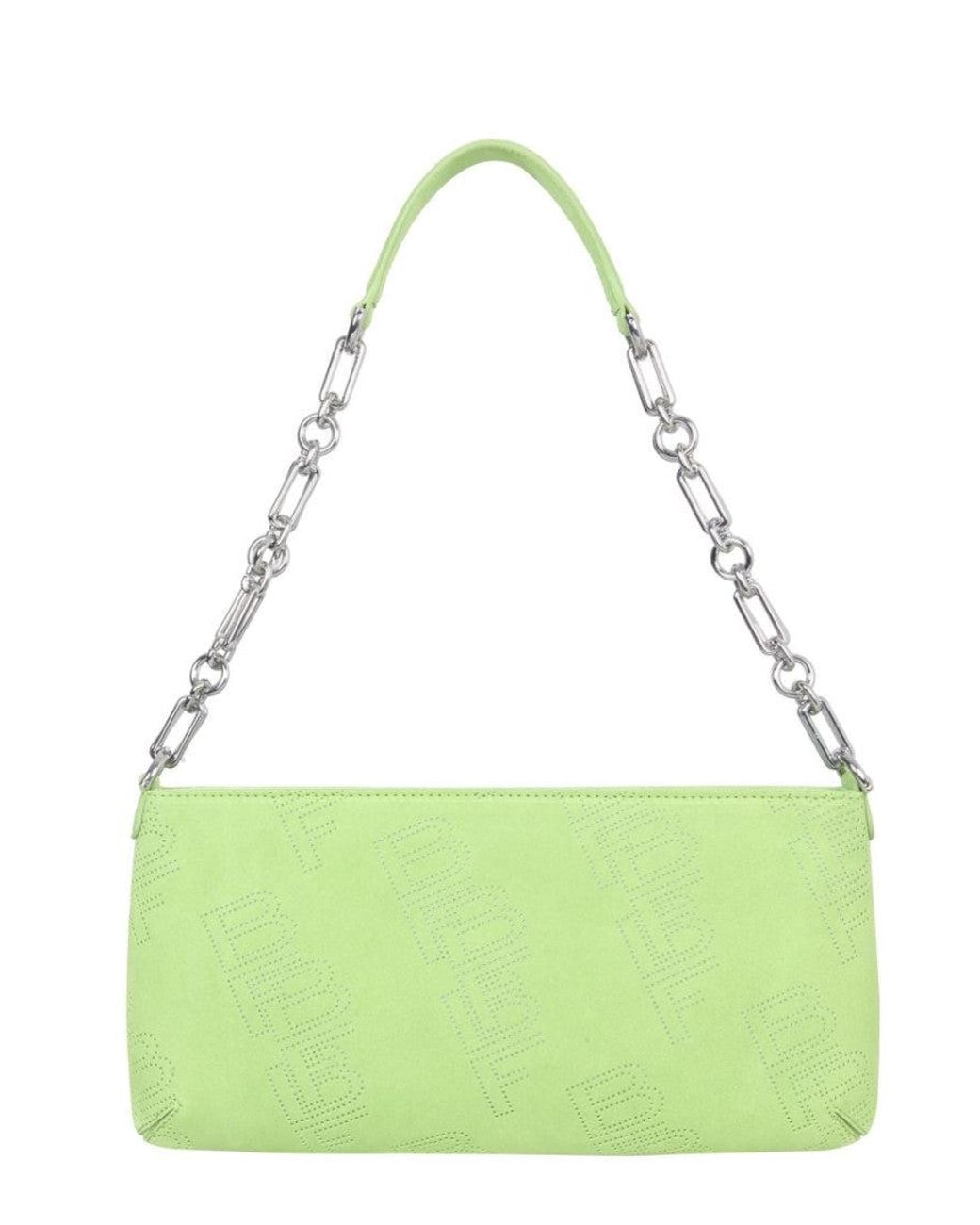 By Far Green Holly Mini Shoulder Bag