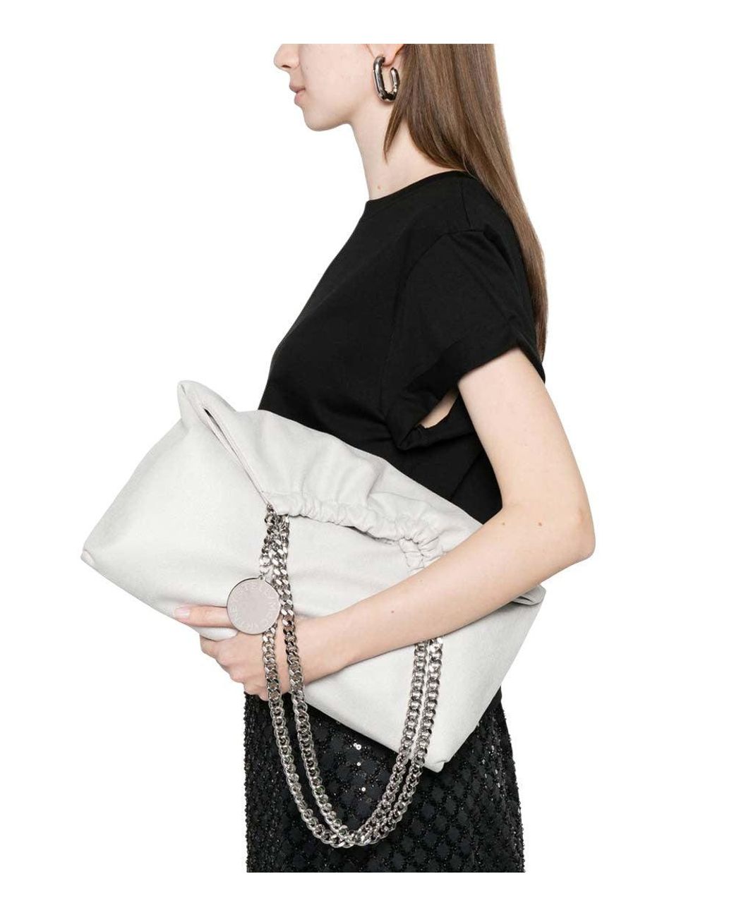 Stella McCartney White Falabella Medium Tote