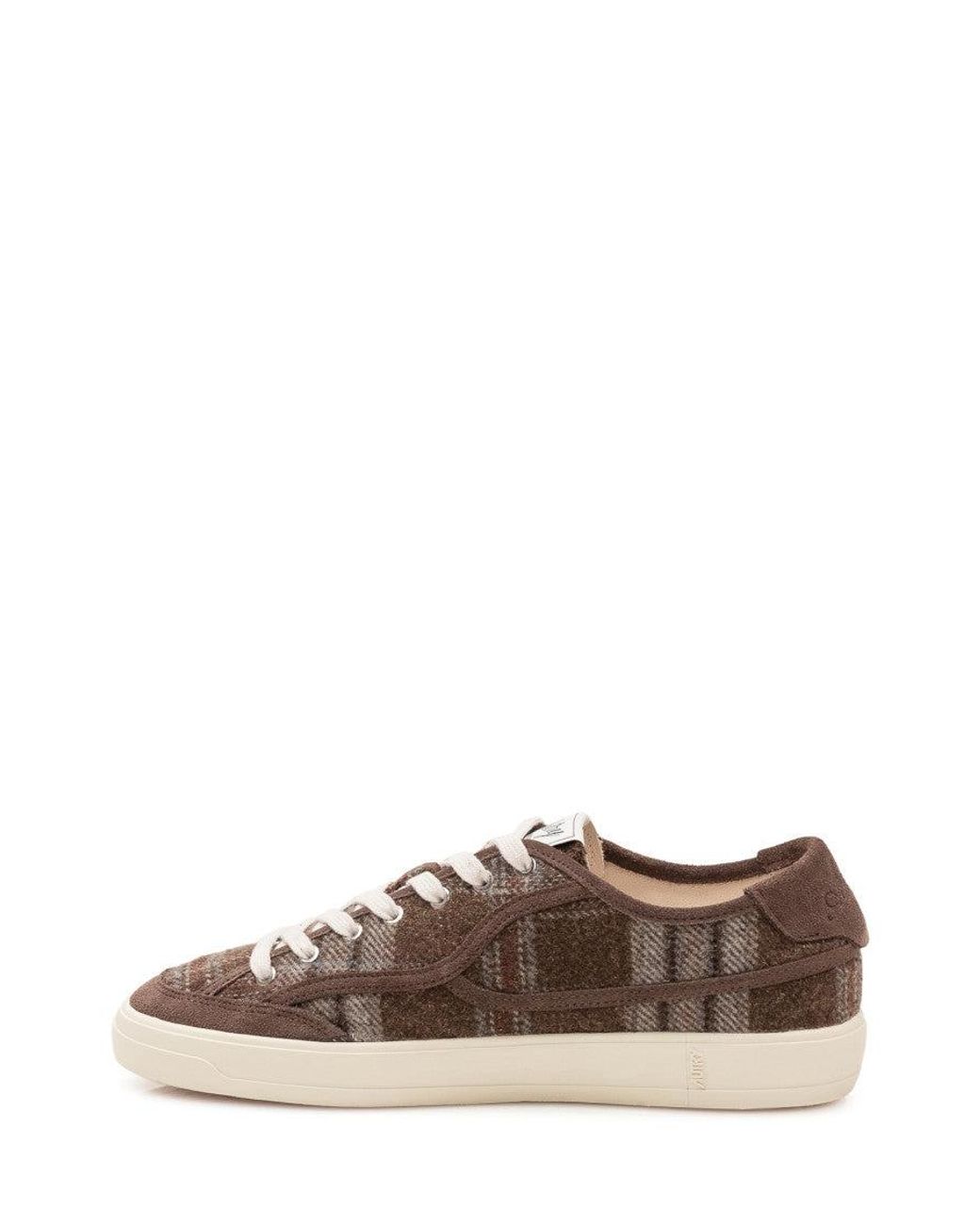 Autry Brown Textured Vintage Sneakers for men