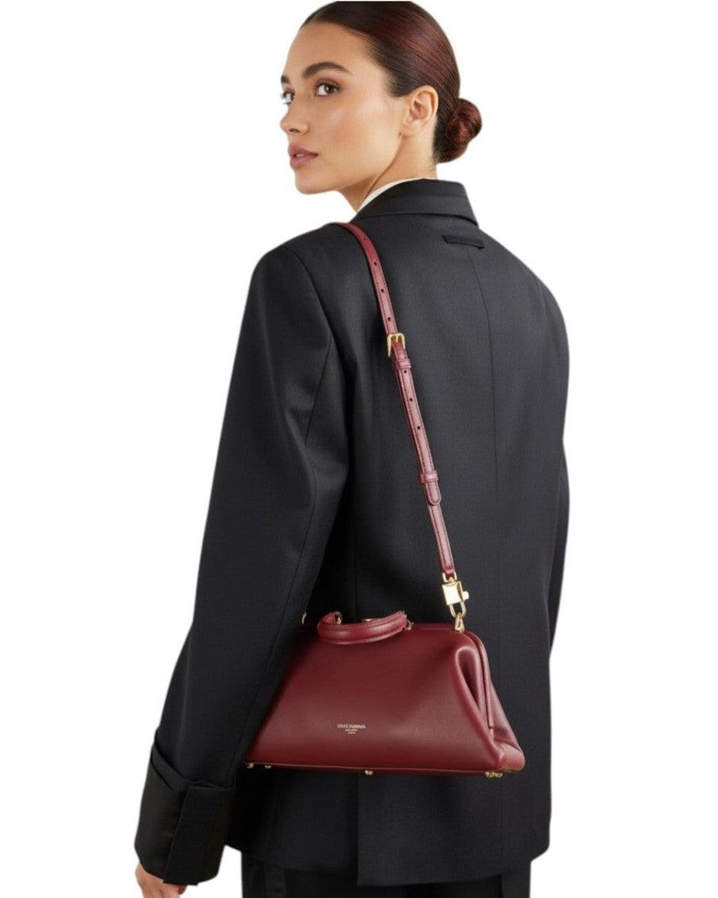 Dolce & Gabbana Red Grandma Medium Satchel