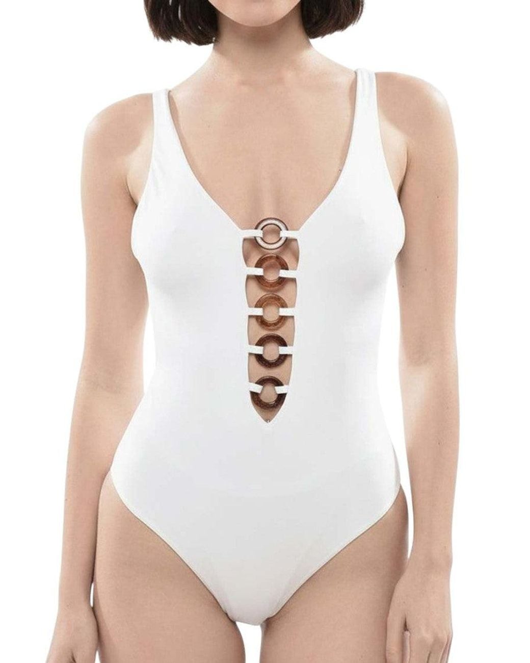 DSquared² White Solid Swimwear