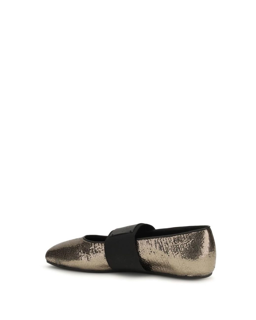 Givenchy White Sliced Square Ballet Flats