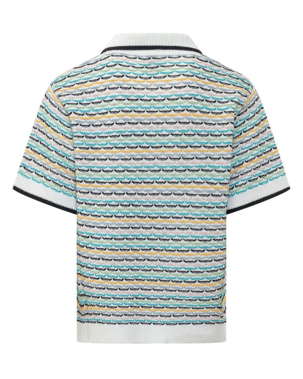 Casablanca Blue Regular Knitted Shirt for men