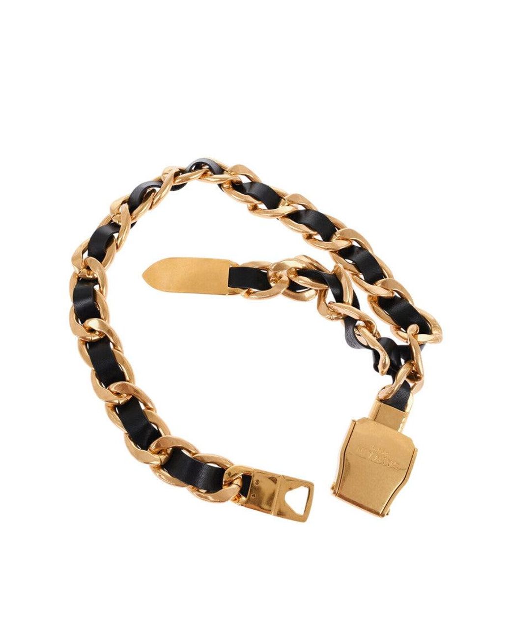 Balmain Metallic Chain Embellished Belt