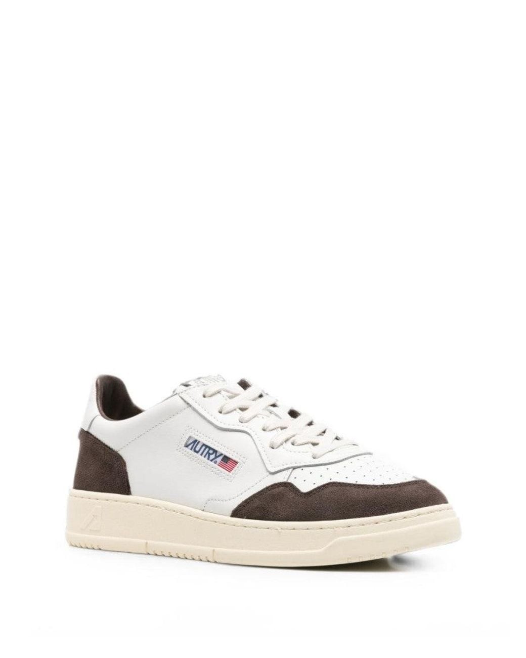 Autry White Medalist Low Leather Sneakers