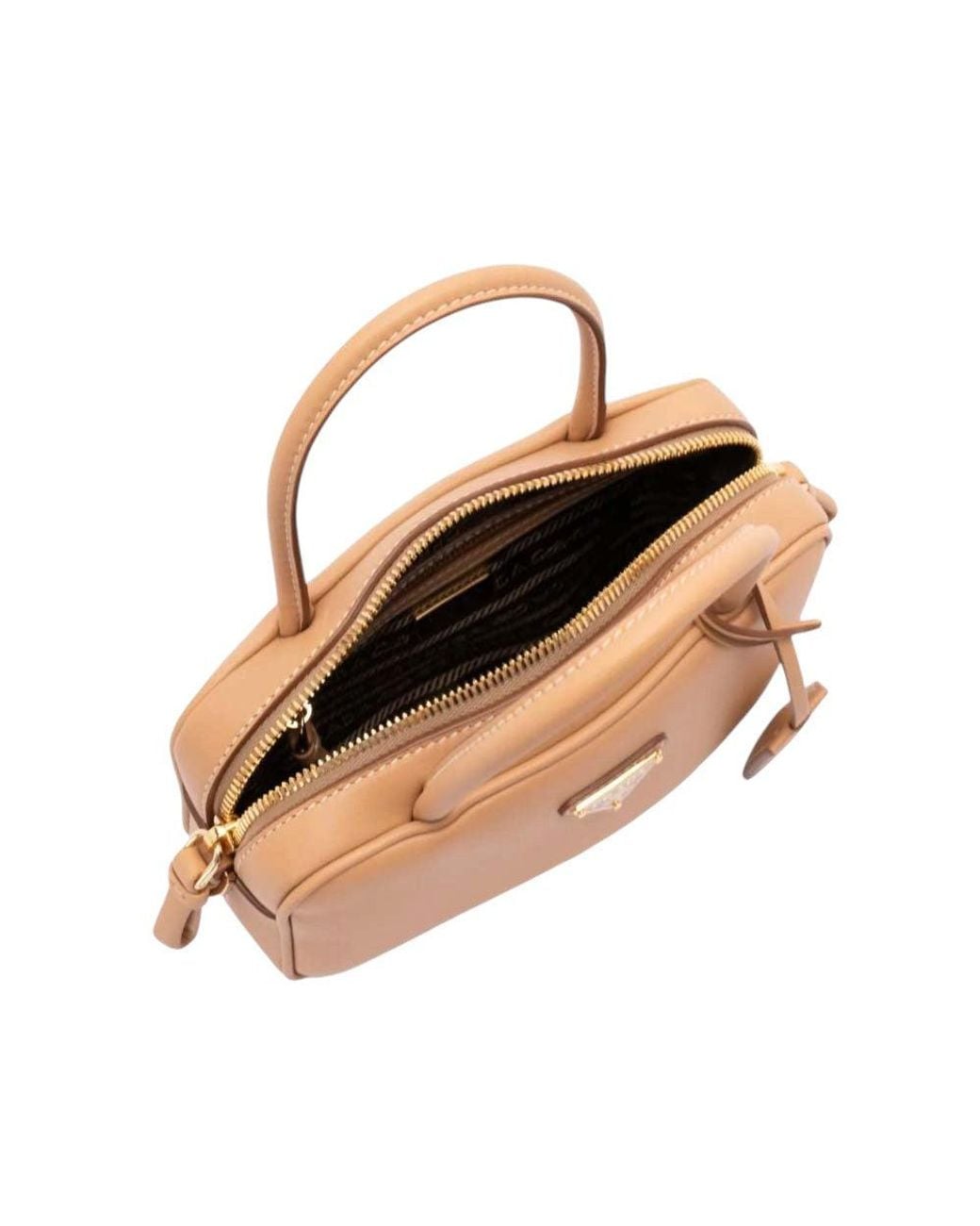 Prada Brown Logo Mini Satchel