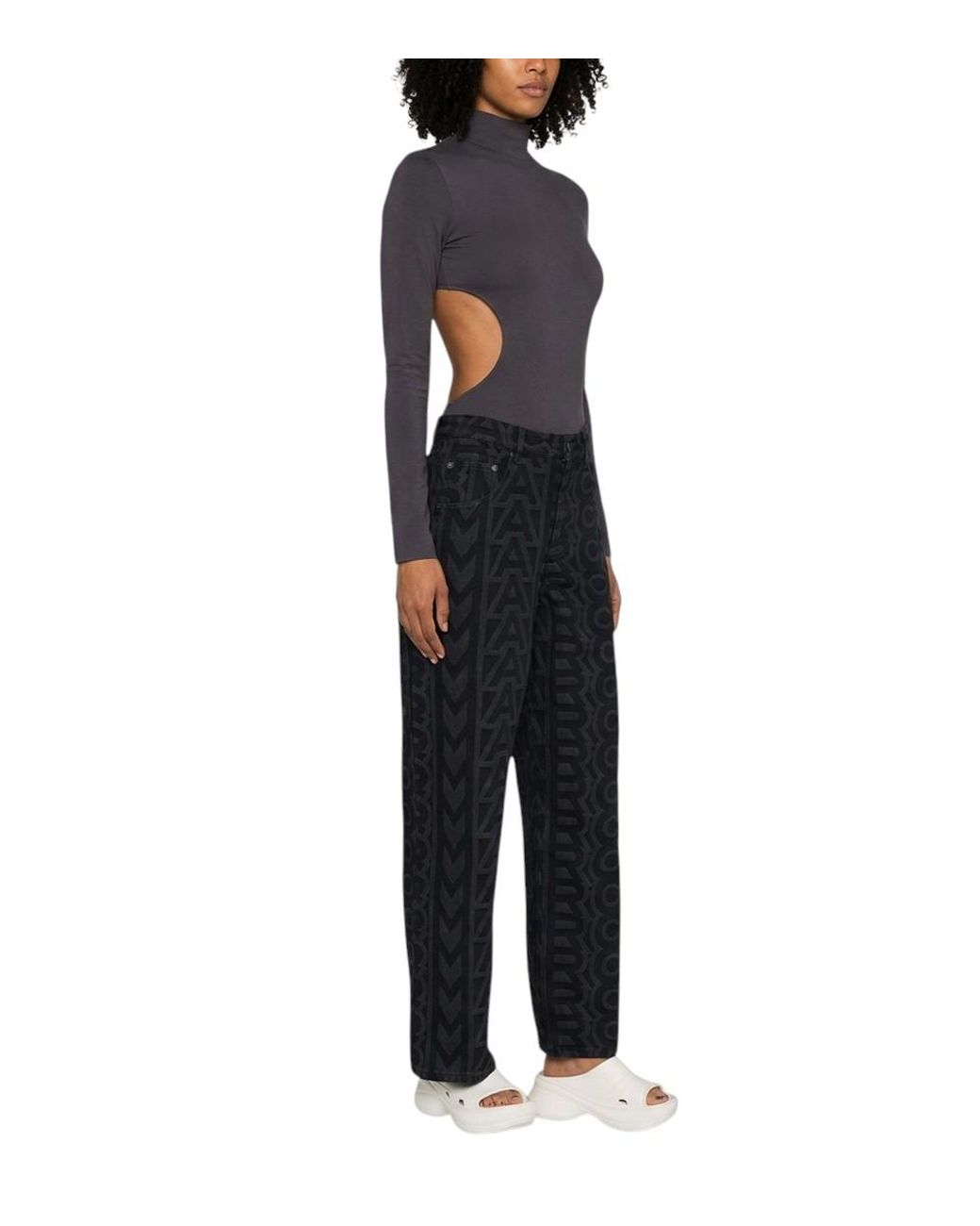 Marc Jacobs Black 'Monogram' Jeans