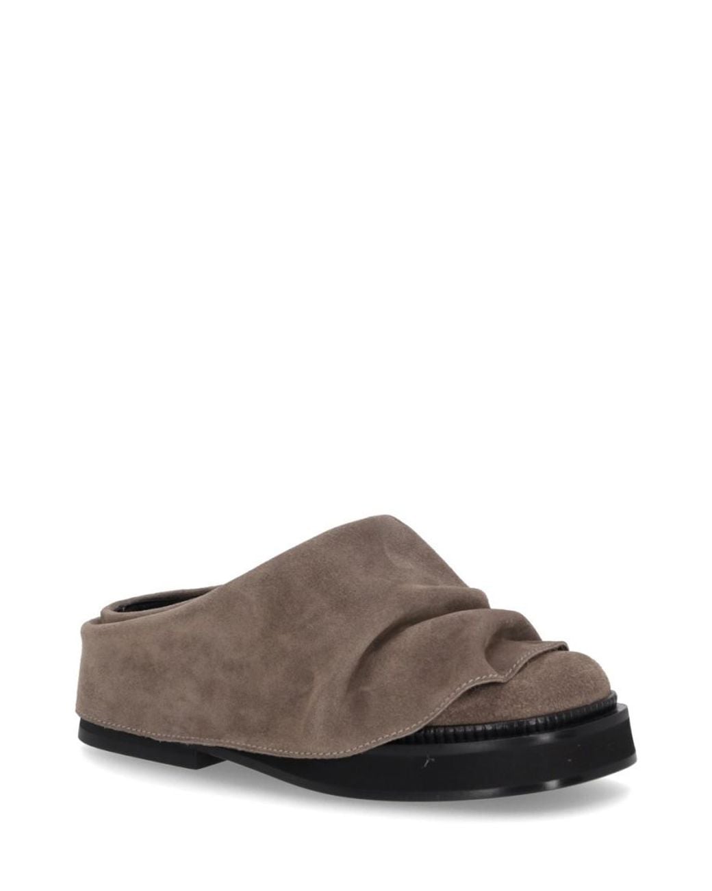 The Attico Brown Suede Mules