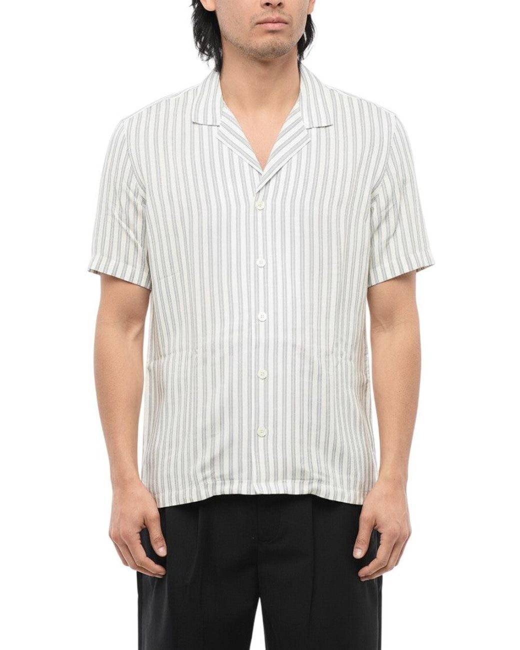 PT Torino White Regular Stripes Shirt for men
