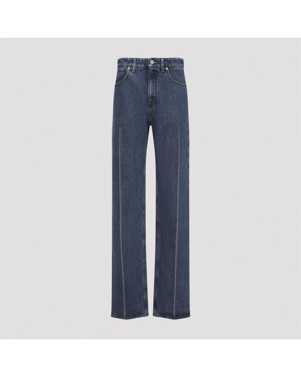 Jil Sander Blue High-Rise Jeans