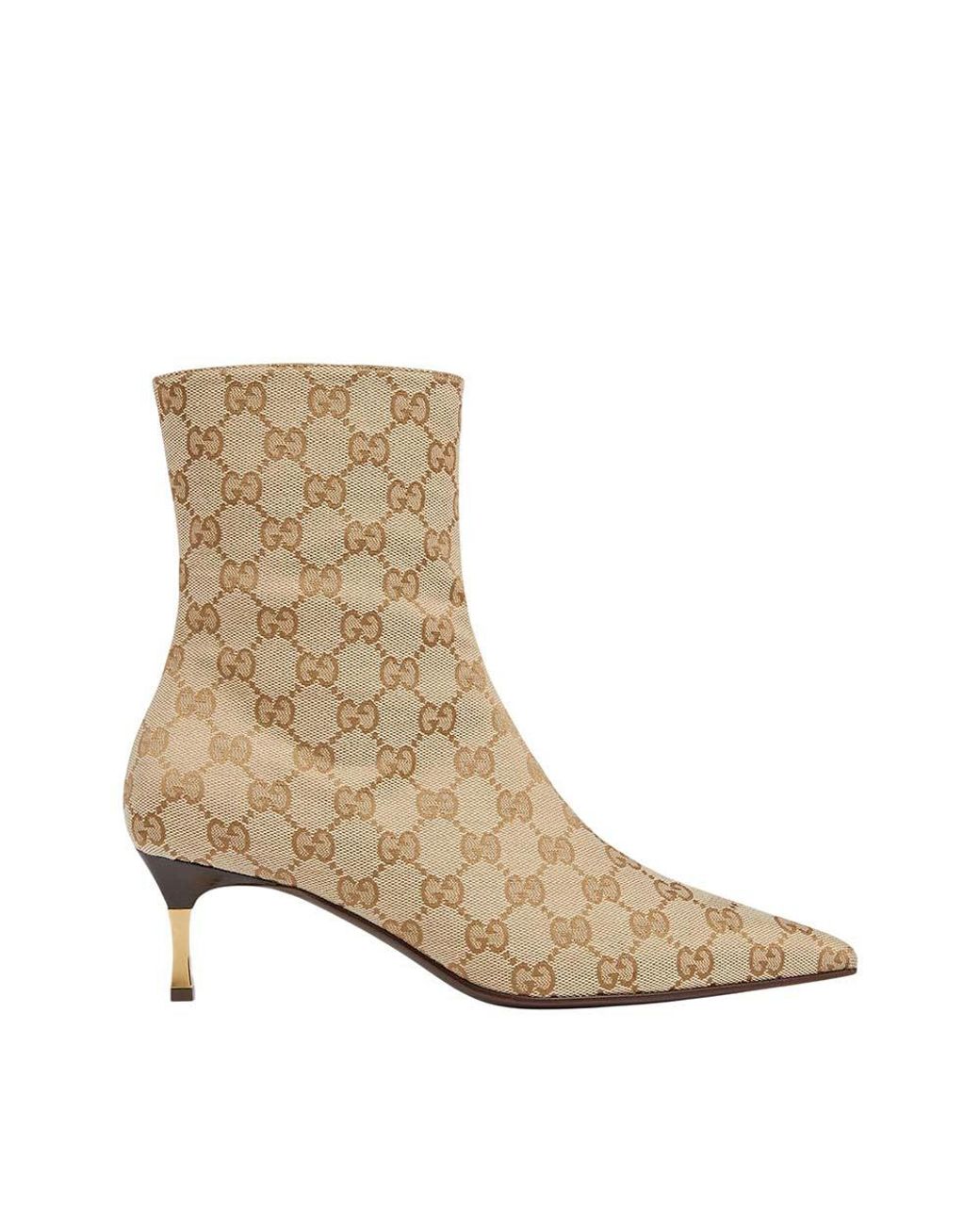 Gucci Natural Logo Bombshell Ankle Boots