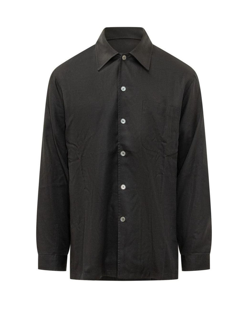 Our Legacy Black Relaxed Solid Shirt for men