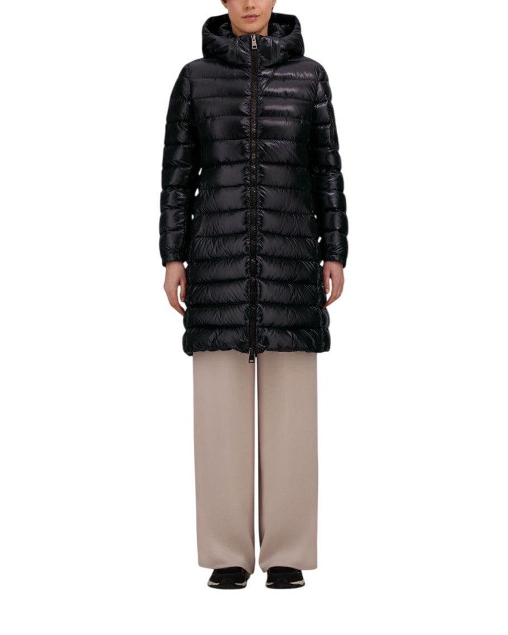 Herno Black Quilted Hood Jacket