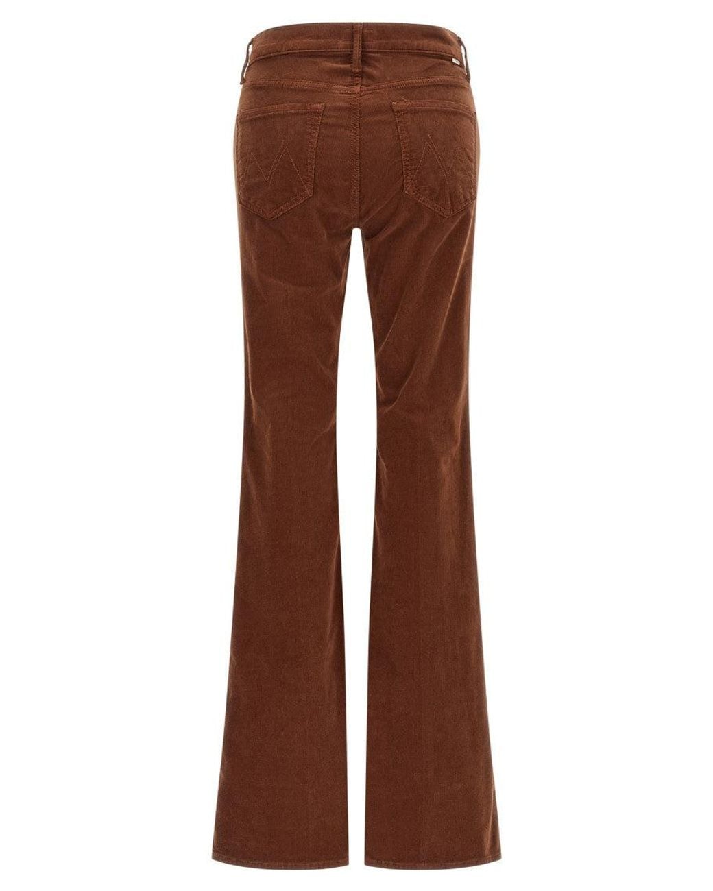 Mother Brown Dark Bootcut Mid Rise Jeans