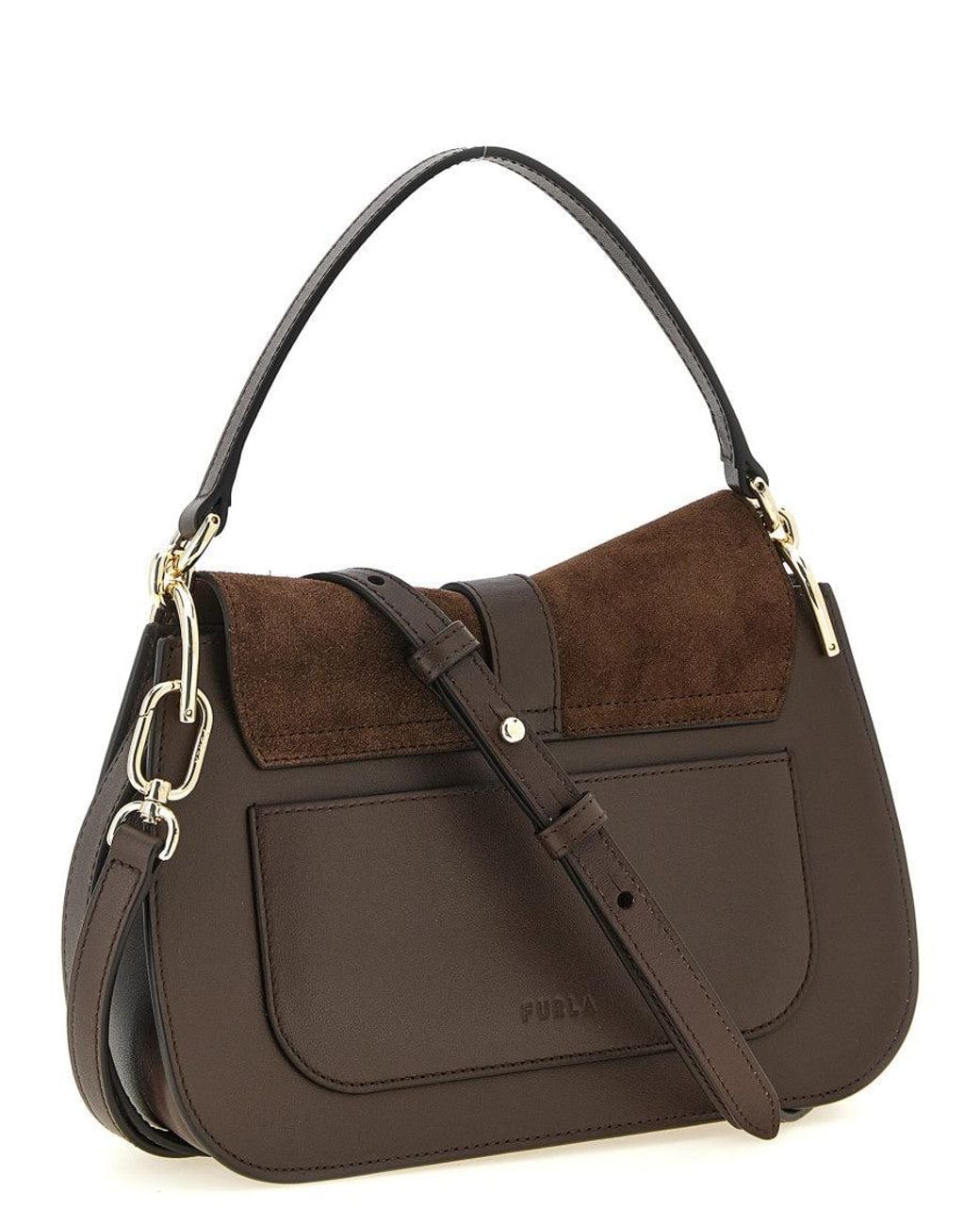 Furla Brown Flow Shoulder Bag