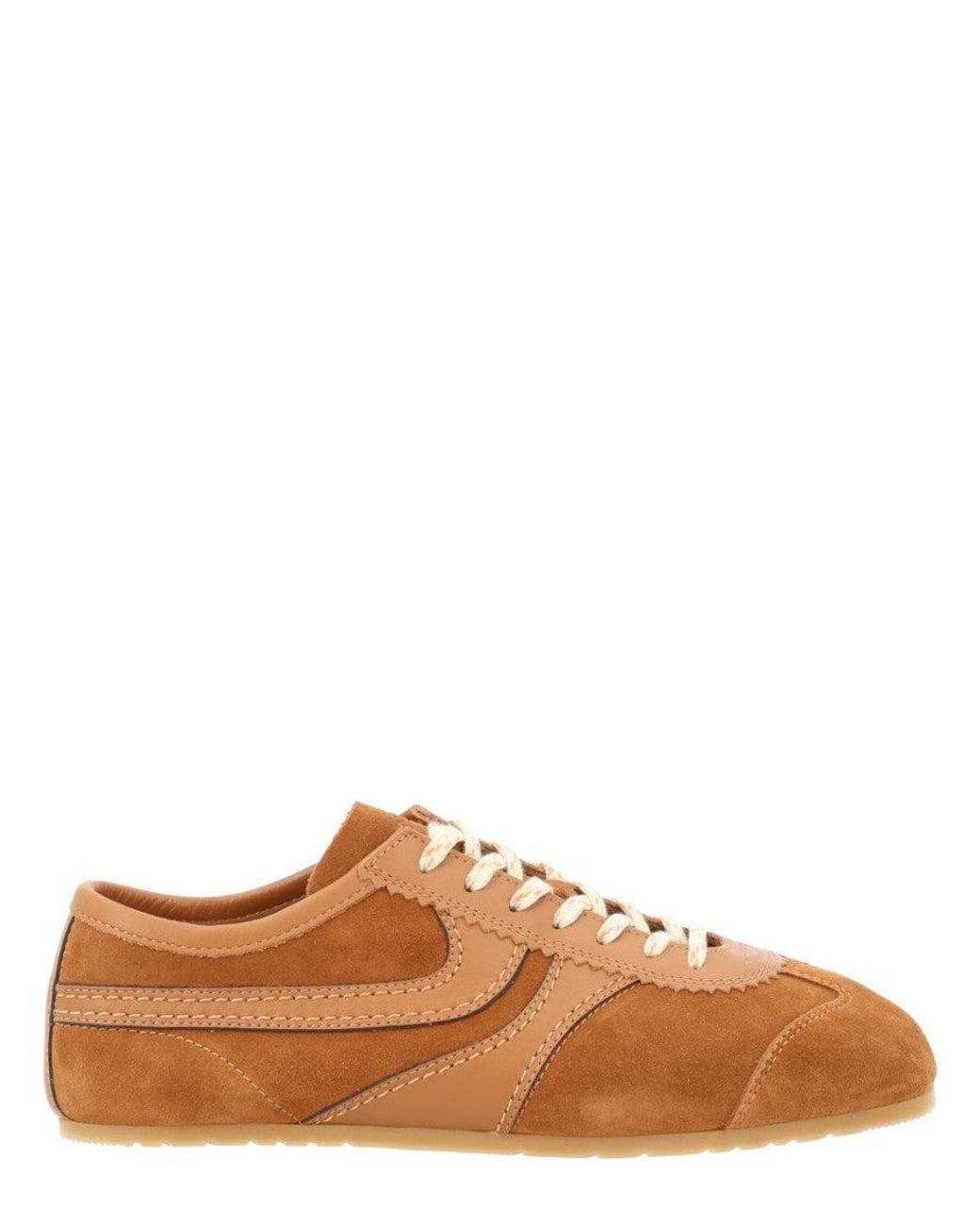 Dries Van Noten Brown Suede Sneakers