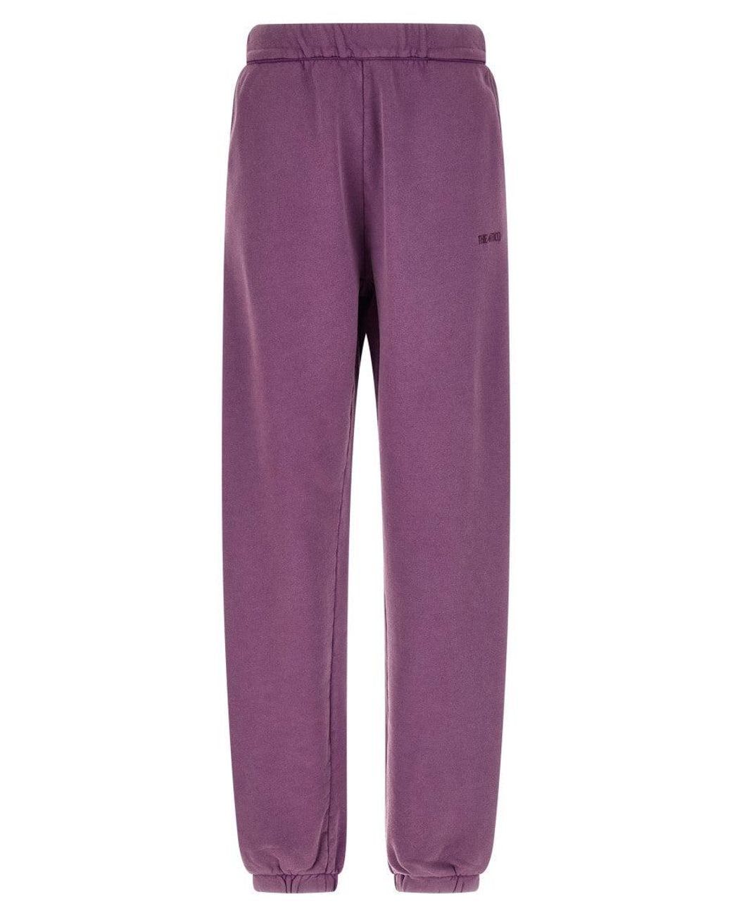The Attico Purple Logo Joggers