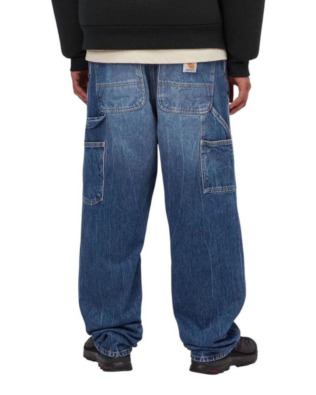 Carhartt Blue Relaxed Mid Rise Jeans for men