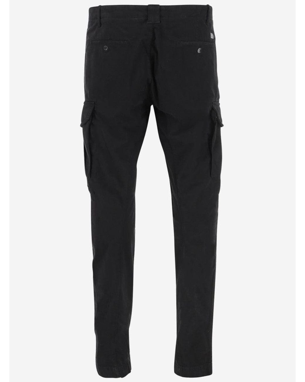 C P Company Blue Narrow Leg Cargo Pants for men