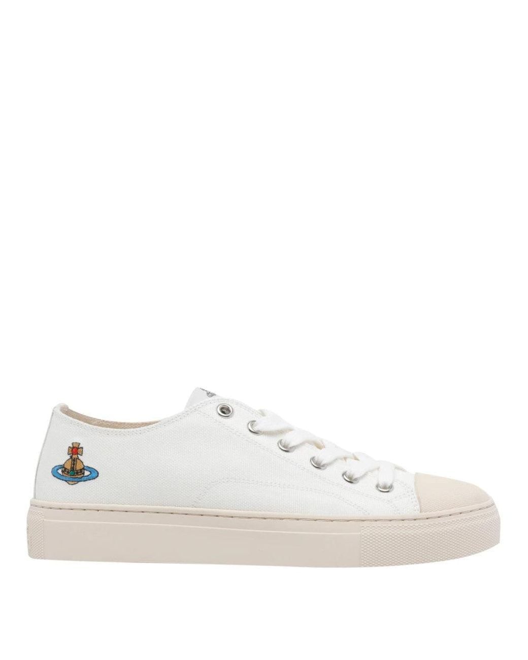 Vivienne Westwood White Color Block Sneakers