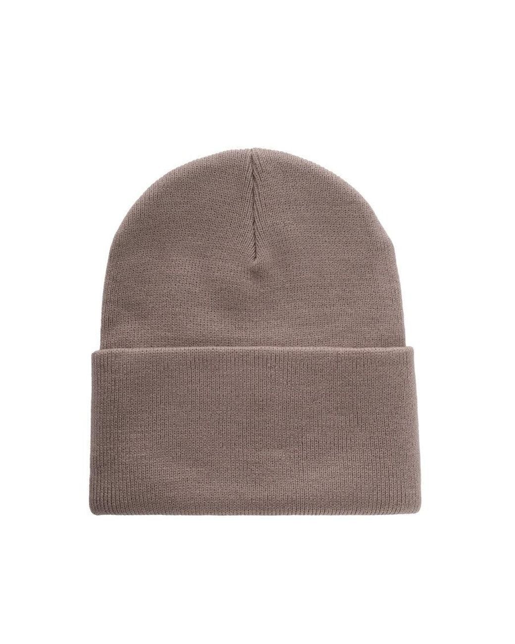 Carhartt Brown Natural Watch Logo Beanie for men