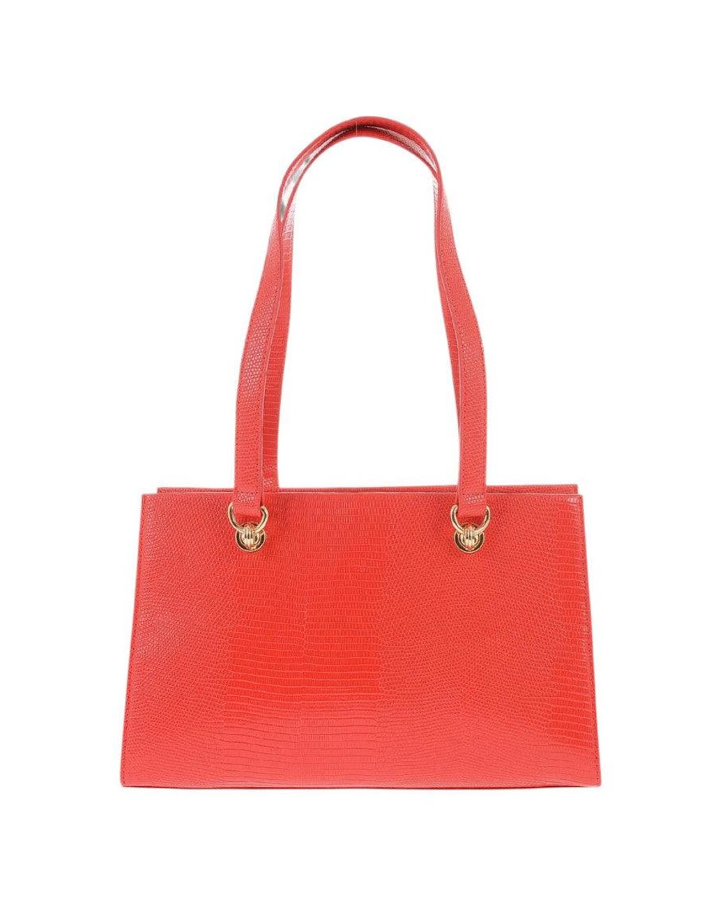 Love Moschino Red Logo Medium Tote
